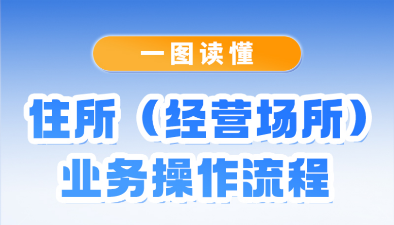 一图读懂丨住所（经营场所）业务操作流程