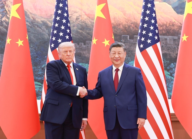 图讯：习近平同美国总统特朗普举行会谈